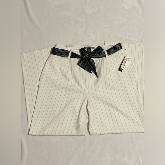 Larry Levine Striped Stretch Dress Pants - Picture 1 of 9